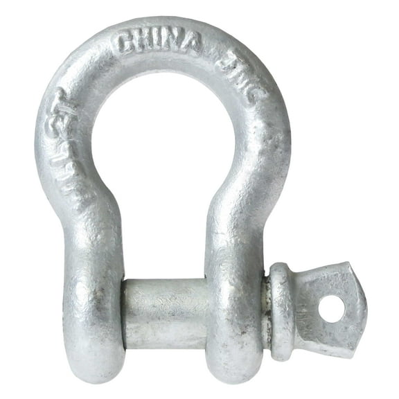 US Cargo Control 7/8 Inch Galvanized Screw Pin Anchor Shackle - Each with a 6.50 Ton Capacity
