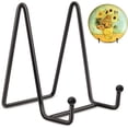 thumbnail image 1 of 2 soportes para platos para exhibición, soporte para platos negro de 4 pulgadas, soporte para platos con caballete de hierro, soporte para marcos de metal para fotografías, vajillas y arte de mesa oso de fresa Electrónica, 1 of 5