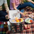 thumbnail image 5 of FORMRS Insulated Cooler Bag 24 Cans Capacity Soft Leakproof Lunch Box with Side Pockets, Dark Tartan Pattern, 5 of 7