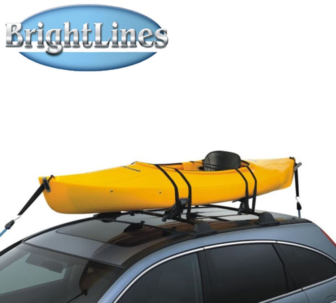 BrightLines Roof Rack Crossbars Roof Bars Replacement for Honda CR-V 2007 - 2011 for Kayak Luggage Ski Bike Carrier, Black Aluminum Top Cargo Rack