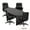 6 ft. Espresso, variant on GOF Executive Office Chair (G11782B)–Ergonomic Task Seating–Black Luxhide Tilter