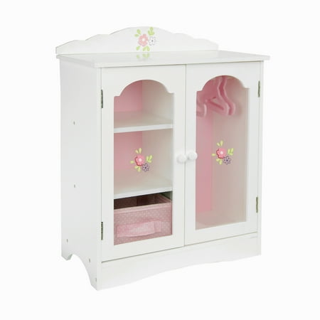 Flora s Tiny Flowers 18  Doll Display Closet, White