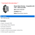 thumbnail image 2 of Blower Motor Resistor - Compatible with 1992 - 2003 Isuzu NPR 1993 1994 1995 1996 1997 1998 1999 2000 2001 2002, 2 of 2