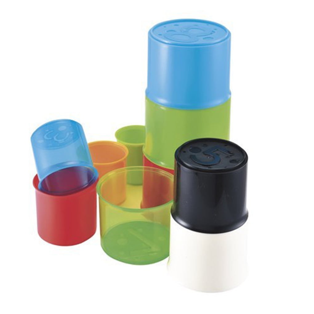 Boyijia 10pcs Children Stacking Colorful Cups Plastic Stack up Cups