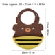 thumbnail image 3 of Silicone Cartoon Pattern Baby Bib Infant Waterproof Adjustable Portable Eating BibDark Coffee, 3 of 4