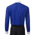thumbnail image 3 of Berlioni Italy Men's Long Sleeve Two Tone Premium Dress Shirt, 3 of 3