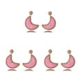 thumbnail image 4 of Pendientes en forma de luna Vintage Sonducket para niña Rosa claro, 4 of 6