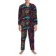 thumbnail image 3 of Balery Mandala Colorful Pijama para Hombre de Dos Piezas con Manga Larga, Conjunto de Dormir y Descanso Suave con Bolsillos-Medium, 3 of 7