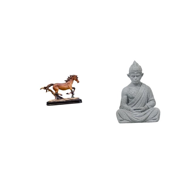 Figura decorativa de caballo, escultura coleccionable, adorno para escritorio, estantería, mueble de sala de estar, decoración del hogar, figura de Bu