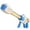 A001- Blue, variant on Water, Pool Water, 18 in Plastic, Pull Handle, Water Toys, Outdoor Game, Backyard Water Fun, Pink Red Accents, 1 Pc