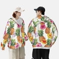 thumbnail image 6 of Sigee Hawaiian Pineappl Print UPF50+ Men's Sun Protection Hoodie Shirt SPF UV Shirt Long Sleeve Fishing Outdoor Lightweight, S-3XL, 6 of 9