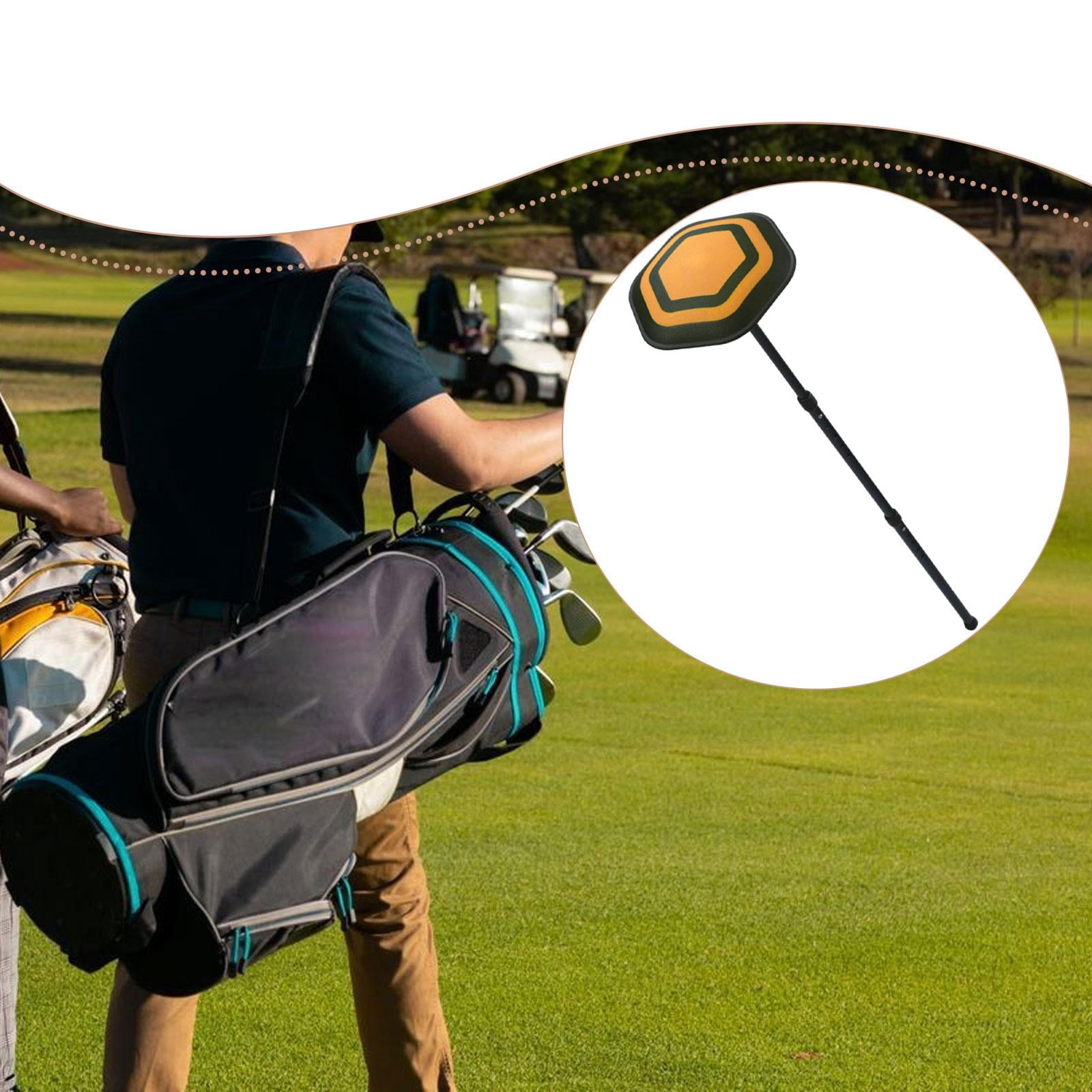 harayaa Durable Golf Bag Support Rod Height Adjustable Pole for Golf Supplies Travel Bag Black Pole OrangeLid