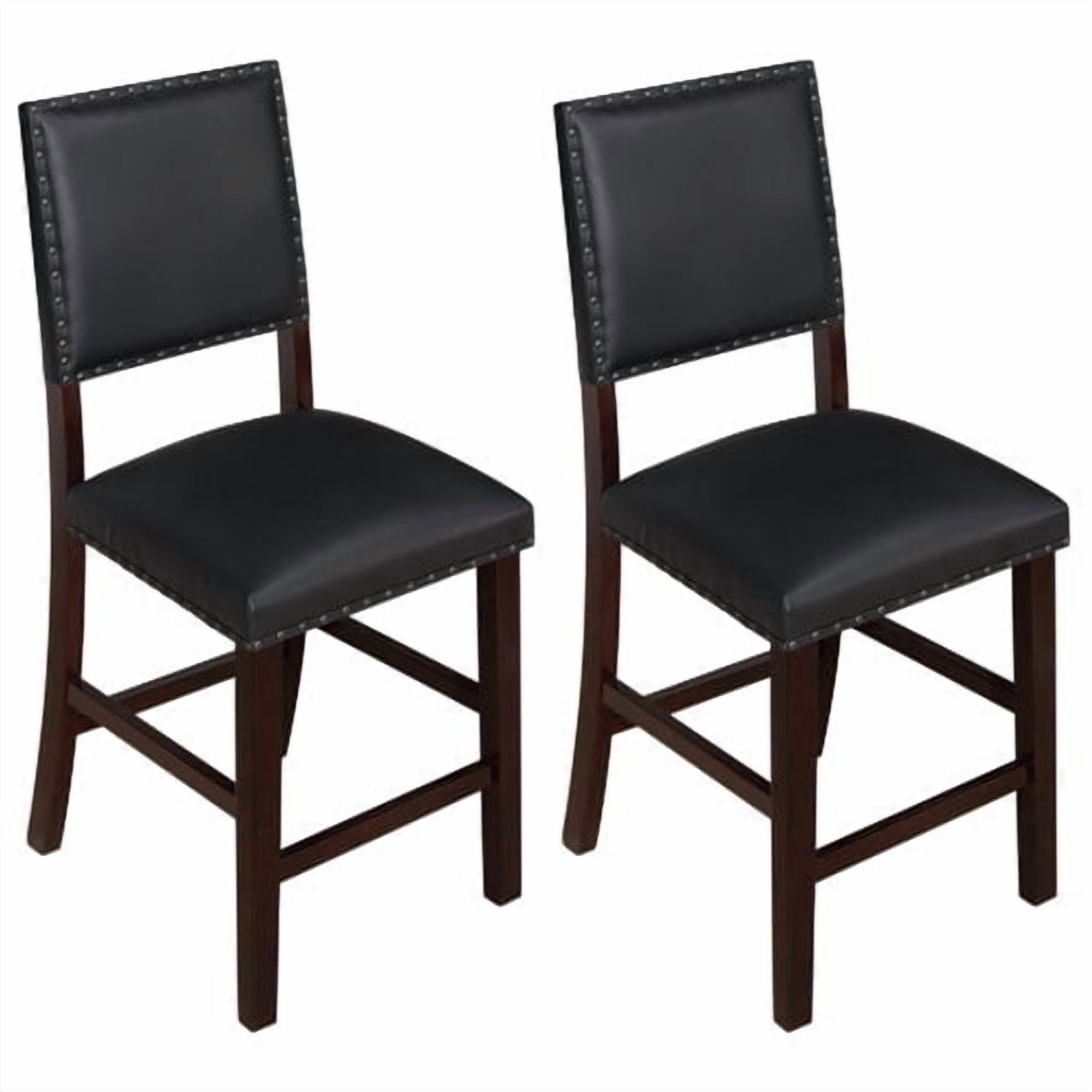 Angel Line Kirkland 24" Bar Stool-White w/ Gray Cushion-set of 2-Color:White,Size:24" seat height,Style:gray cushion