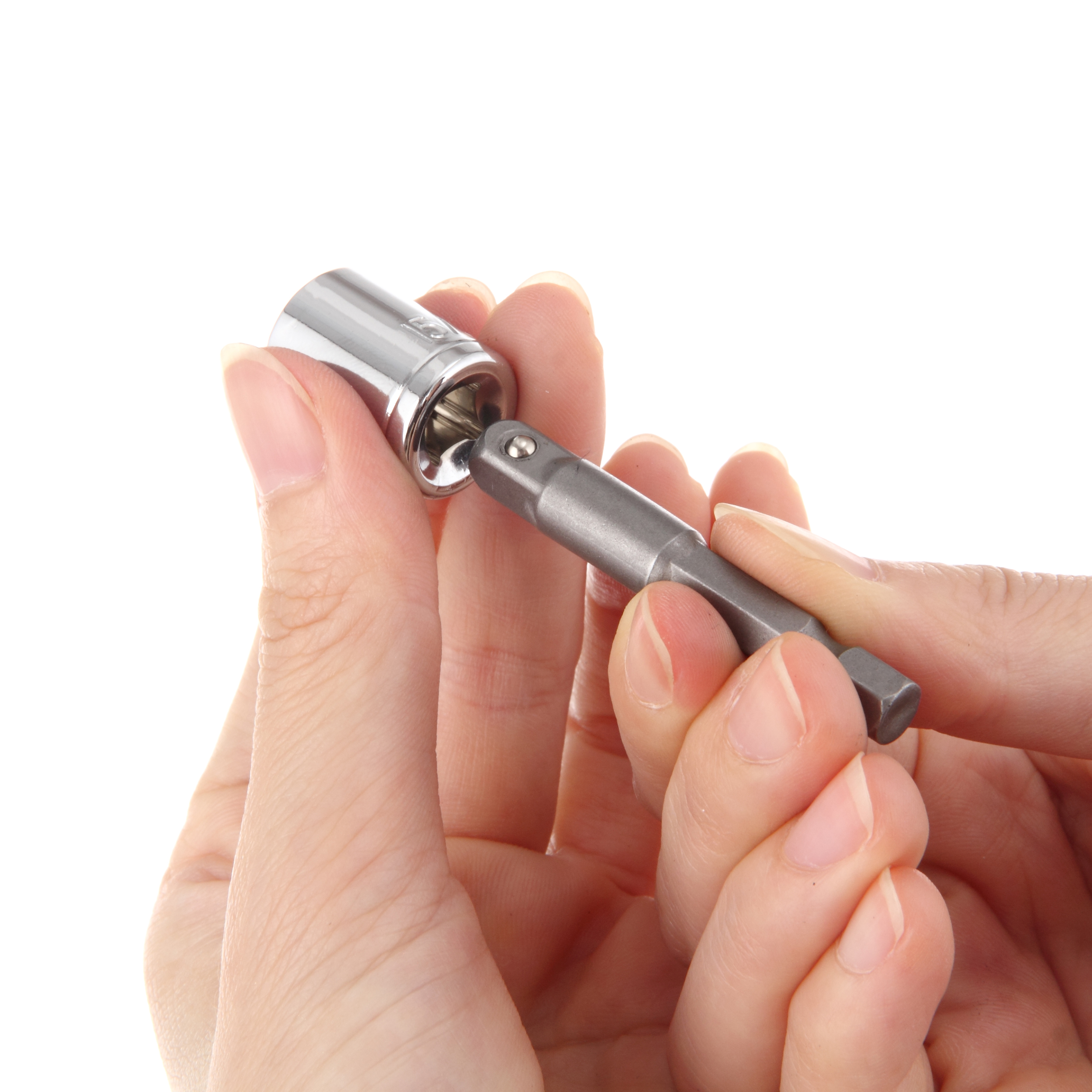 Hyper Tough 3-Piece Quick Connect 1/4-inch, 3/8-inch and 1/2-inch Drive Socket Adapter Set, AU20070K
