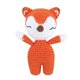 thumbnail image 3 of 7 Styles 5Inch Cute Handwoven Stuffed Animal Toys Cartoon Crochet Elephant Fox Deer Panda Toy Kids Sleeping Doll Home Decoration, 3 of 5