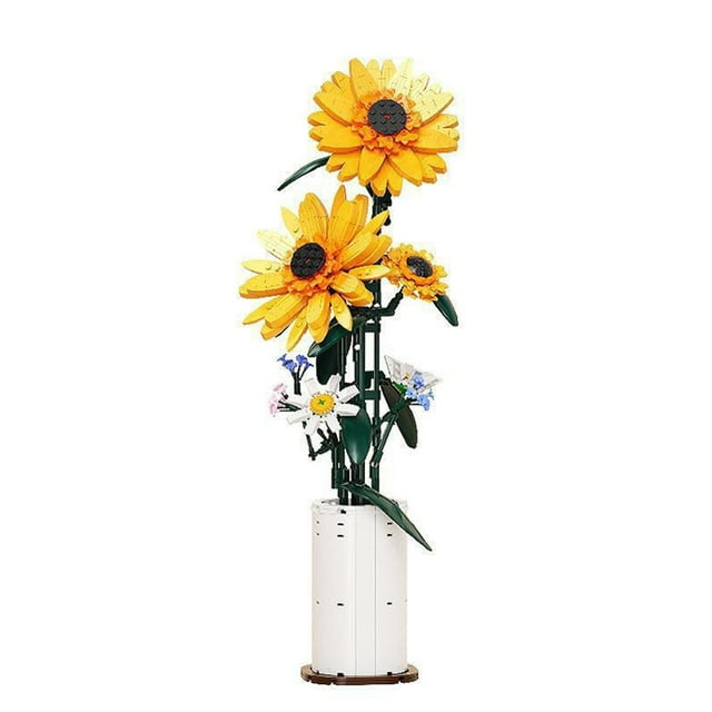 SALYWEE Sunflower Model DIY 810+pcs Building Blocks Toy, Home Decor, Birthday Gift
