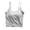 B-Gray, variant on Women's Cropped Tank Tops Modal Spaghetti Strap Camisole Tops Basic Sports Crop Cami Half Camisoles With Chest Pad B-White