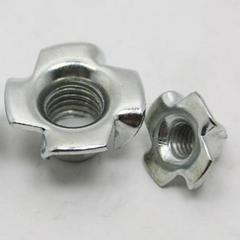 110pcs Galvanized T Nut Set, M10 M8 M6 M5 M4 M3 Four