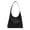 Black, variant on LULU Leather Hobo Bags for Women,Hobo Purses for Women,Women Shoulder Bags,Solid Color Woven Bags for Women,Slouchy Shoulder Bag for Daily Life,Work,Travel,Vacation.（Black)