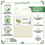 GreenHealth Vegetable Glycerin Carrier Oil Plastic Jug with Cap 32 Fl Oz