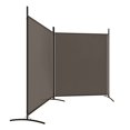 thumbnail image 2 of vidaXL 2-Panel Room Divider Anthracite 348x180 cm Fabric, 2 of 5