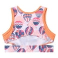 thumbnail image 4 of iiniim Kids Girls Tie Dye Cutout Back Crop Top Gymnastics Dance Workou Sports Bra Cami Shirts Orange Pink 10, 4 of 7
