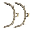 thumbnail image 3 of Zerodis 2 Pcs Sac à Main Bow Frame Sac à Main Bow Frame Lock Coin Bag Lock Diy, 3 of 8