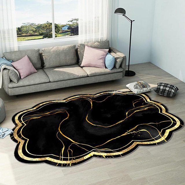 Area Rugs for Living Room Bedroom Washable Rug Modern Geometric Soft Bedside Rug Indoor Carpet