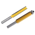 thumbnail image 1 of S SERENABLE Set of 2 2" 3"Long Router Bit Woodwork Straight Cutter 8mm Shank for Worktop, 1 of 9