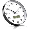 thumbnail image 4 of Reloj de pared TIMESS con pantalla LCD silenciosa de 12 esferas que no hace tictac, 4 of 5