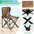 thumbnail image 4 of 600D Oxford Camping Chair Portable Foldable Chair Supports 220 lbs for Picnic, Fishing, Backpacking Cute Characters, 4 of 8