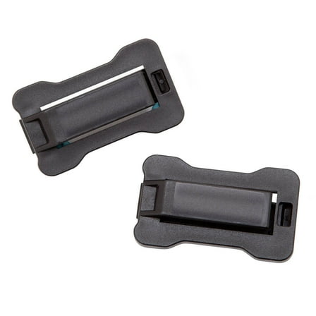 Seatbelt Adjusters, Fully Adjustable – Black, Measures 2 3/4" H x 1 1/2" W - Set of 2