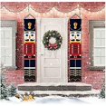 thumbnail image 1 of 1 Set Nutcracker Christmas Banner,Nucracker Christmas Decorations, Outdoor Nutcracker Soldier Banners for Porch Front Door Home Garden Indoor Kids Par, 1 of 3