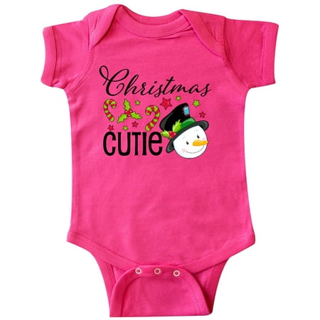 

Inktastic Christmas Cutie snowman Gift Baby Boy or Baby Girl Bodysuit