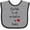 Heather and Black, variant on Inktastic Cute Grandpa Boys or Girls Baby Bib