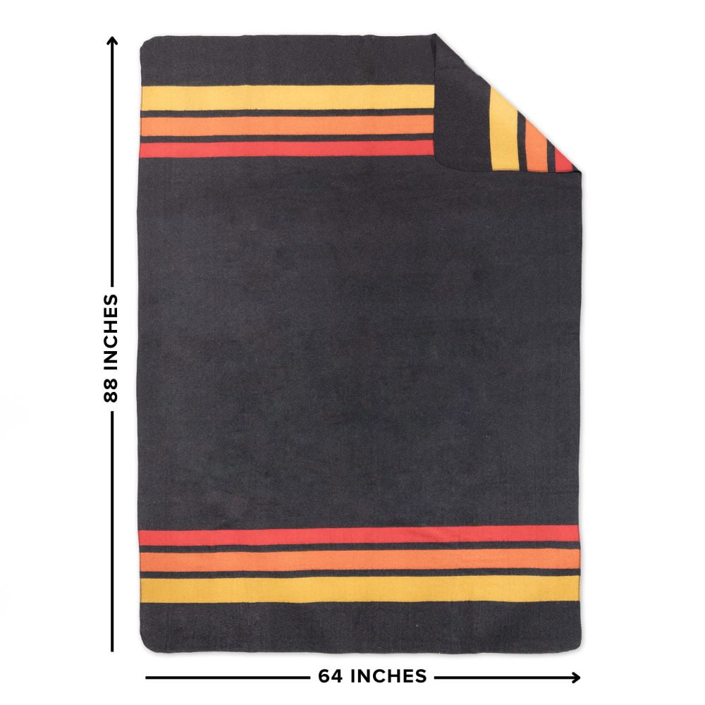 Arcturus Rainier Striped Wool Blanket (64" x 88"), 4.5 lbs