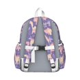 thumbnail image 3 of Cute Dinosaur Pattern Backpack for School,Cute School Bag,Schoolbag with Adjustable Shoulder Straps & Padded Back,13.4"x11"x4.7", 3 of 6