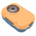 thumbnail image 3 of Thermal Lunch Box, Healthy Reusable Rust Resistant 1100ml Insulated Bento Box  For Home For Office For Picnic Blue Yellow, 3 of 8