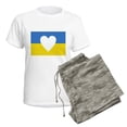 thumbnail image 5 of CafePress - Ukraine Heart Pajamas - Women's Short Sleeve Print T-Shirt and Pants Light Cotton Pajama Set, 5 of 7