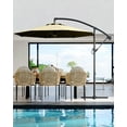 thumbnail image 2 of Parasol de Patio Robuste 10 Pi Déporté – Cadre à 8 Baleines avec Rotation à 360° et Inclinaison Réglable – Protection UV UPF 50+ Pare-Soleil Imperméable pour Cour Arrière, Jardin, Terrasse, Piscine et Marché Extérieur – Beige, 2 of 6