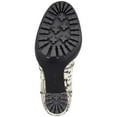 thumbnail image 4 of VINCE CAMUTO Womens Black White Beige Snakeskin Print 1" Platform Lug Sole Erettie Round Toe Block Heel Zip-Up Booties 8.5 M, 4 of 4