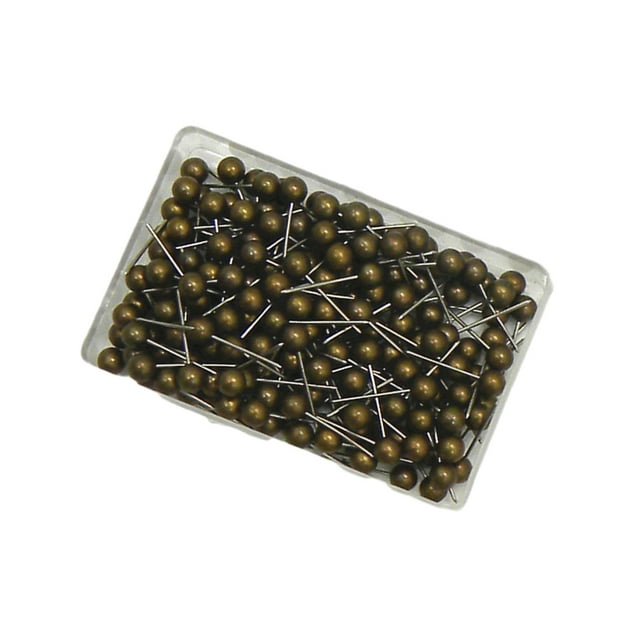 Kearding Pin de plástico Chinchetas duraderas y asequibles para tablón de anuncios Se pueden elegir especificaciones de varios colores en Will Decoración del hogar bronce 4*15mm-200 piezas