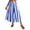 Blue, variant on Maxi Skirts for Women Casual Comfort A line Summer Skirts Flowy Skirt Elegant Striped Midi Skirt Fashion for Daily Wear