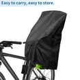 thumbnail image 5 of Cubierta impermeable para asiento de bicicleta infantil Unique Bargains, cubierta de toldo, cubierta de parabrisas para asiento trasero de niño 210D negra, 5 of 5