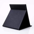 thumbnail image 2 of Portable Foldable Vanity Mirror (Large) with Adjustable Stand PU Leather Cover Folding Tabletop Makeup Mirror for Travel, Black, 2 of 3