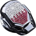 thumbnail image 1 of Cubierta para botón de arranque de motor de coche, color rojo y plateado, con rotación de 150 grados, universal, accesorios para coche, 1 of 4