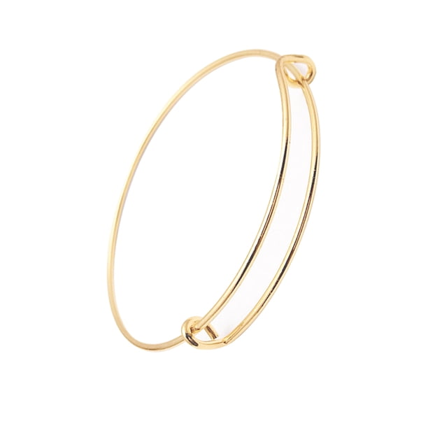 Jumpingount expandible Muñequera expandible Alambre en blanco Estilo simple Brazalete Joyería de moda Adorno de mano Delicados buenos accesorios 18 Type3 NO3 Jumpingount AP009123-05