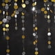 thumbnail image 5 of 35pcs Gold Silver Black Hanging Round Disc Garland Party Supplies Hanging Decoration Round Disc Streamer Round Streamers, 5 of 5