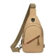 thumbnail image 4 of Mochila de pecho para hombre, resistente al agua, con bolsillo personal para correr al aire libre Caqui, 4 of 9