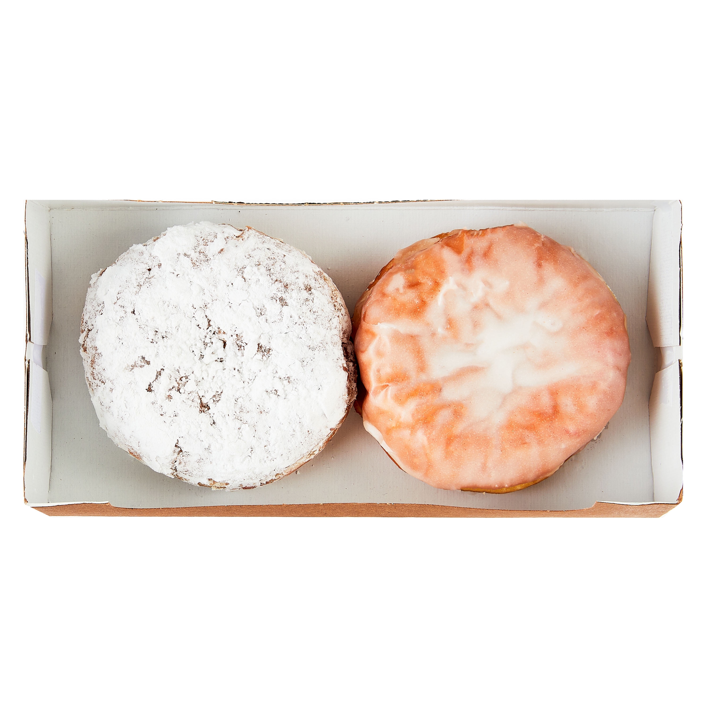 Freshness Guaranteed Regular Raspberry Bismark Donuts, 5 oz, 2 Count Baked Light dough filled with raspberry filling